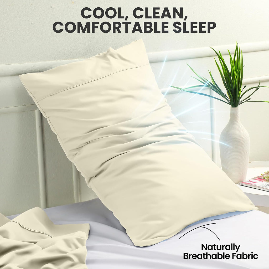Utopiabedding Utopia Bedding Queen Pillow Cases - 2 Pack - Envelope Closure - Soft Brushed Microfiber Fabric - Shrinkage and Fade Resistant…
