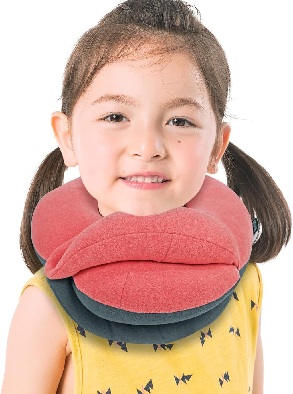 BUYUE Kids Travel Pillows for Airplane, Memory Foam 360° Head Support Sleeping Essentials for Girls Long Flight, Skin-Friendly Soft Neck…