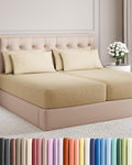 Split King 7 Piece Sheet Set - Comfy, Breathable & Cooling - Soft Hotel Luxury Bedding for Women, Men, Kids, Teens & Children - 1 Flat &…