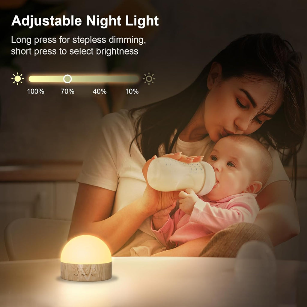 Kintion Night Light, Dimmable 8 Color Portable LED Night Light, 1800mAh Rechargeable Nursery Light Lamp, Soft Eye Caring Warm White, White,…