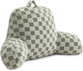 Holawakaka Checkered Reading Pillow for Sitting up in Bed, Lounging, Reading, Working on Laptop, Watching TV, Women Teens Kids Backrest Pil…