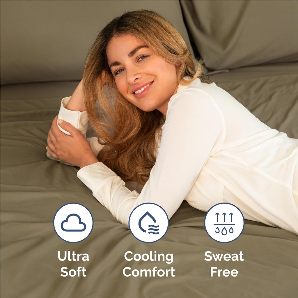 Split King Size 5 Piece Sheet Set - Comfy Breathable & Cooling Sheets - Hotel Luxury Bed Sheets for Women & Men - Deep Pockets, Easy-Fit…