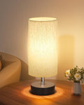 PartageiZ Small Table Lamp for Bedroom - Bedside Lamps for Night Stands, Minimalist Nightstand Light Lamp, Desk Lamps for Living Room…