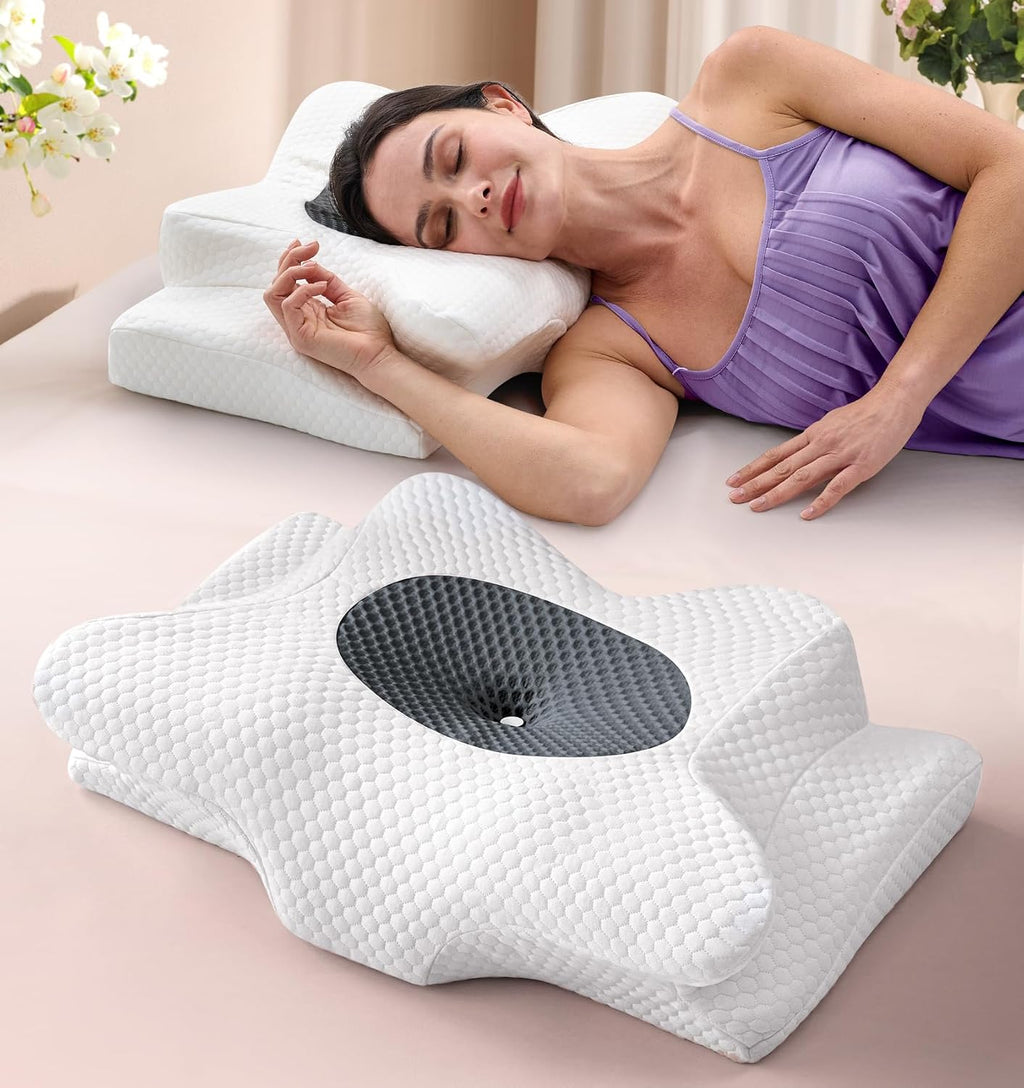 Emircey Sleep Cervical Neck Pillow Sleeping, Ergonomic Contour Side Sleeper Pillows Adults, Cooling Orthopedic Pillow Suppo…