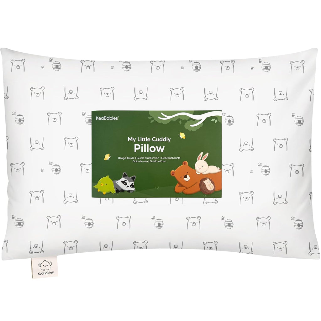 KeaBabies Toddler Pillow with Pillowcase - 13x18 My Little Cuddly Kids Travel Pillows for Sleeping, Nap, Viscose from Bamboo Nursery…