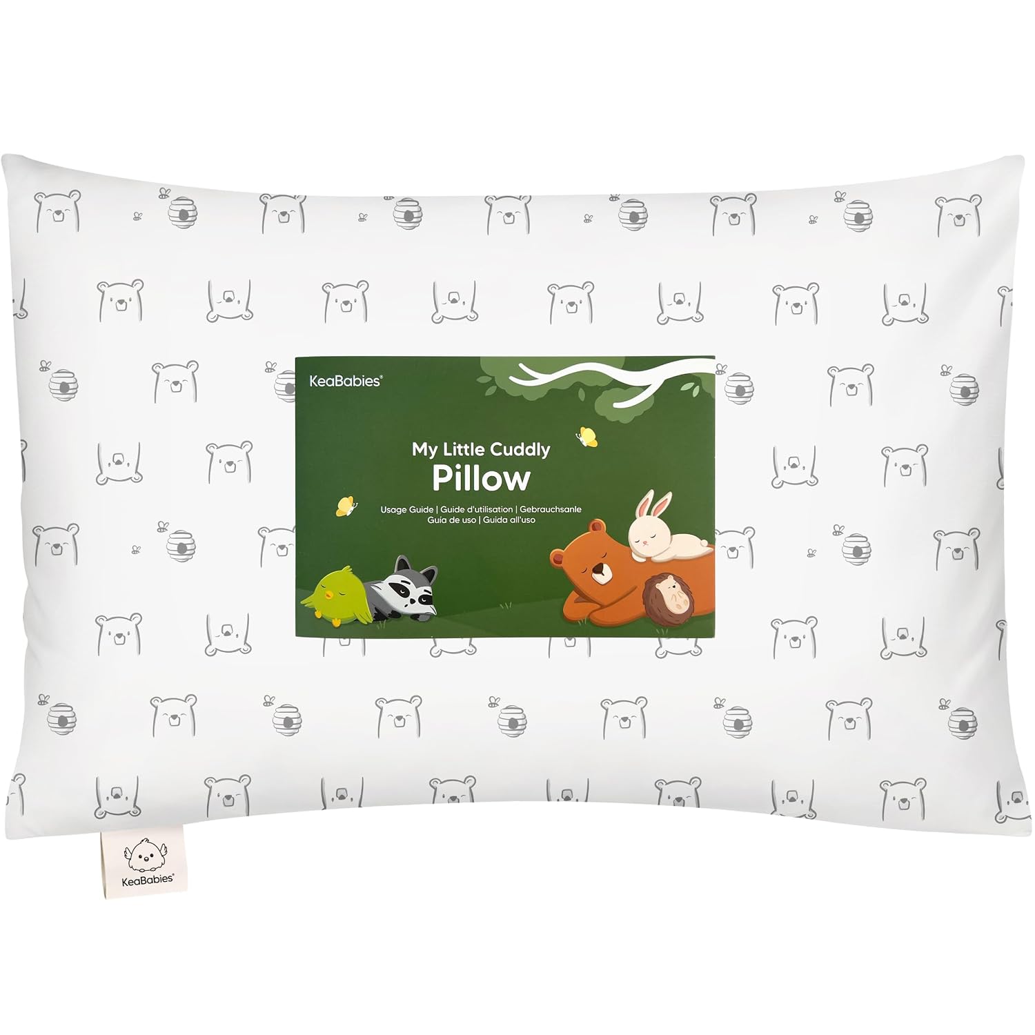 KeaBabies Toddler Pillow with Pillowcase - 13x18 My Little Cuddly Kids Travel Pillows for Sleeping, Nap, Viscose from Bamboo Nursery…