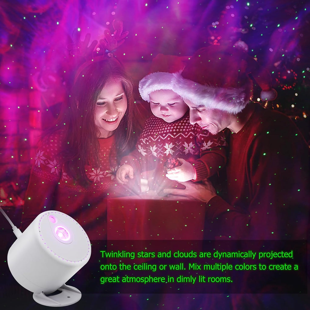 Herhoter Galaxy Projector, Star Projector with Timer and Remote Control for Adults Bedroom Decoration, Party, Star Night Light Plastic red