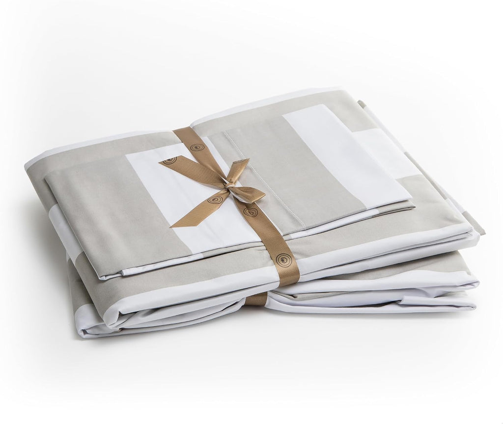 Perupima Peru Pima 415 Thread Count Percal King Sheet Set - 100% Peruvian Pima Cotton, 4 Piece (Flat, Fitted, 2 Pillowcases) - Cooling, Cri…