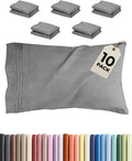 King Standard Pillow Cases Set of 10 - Ultra Soft Hotel Quality Pillowcase Covers - Comfy & Wrinkle Free - Shrink & Fade Resistant…