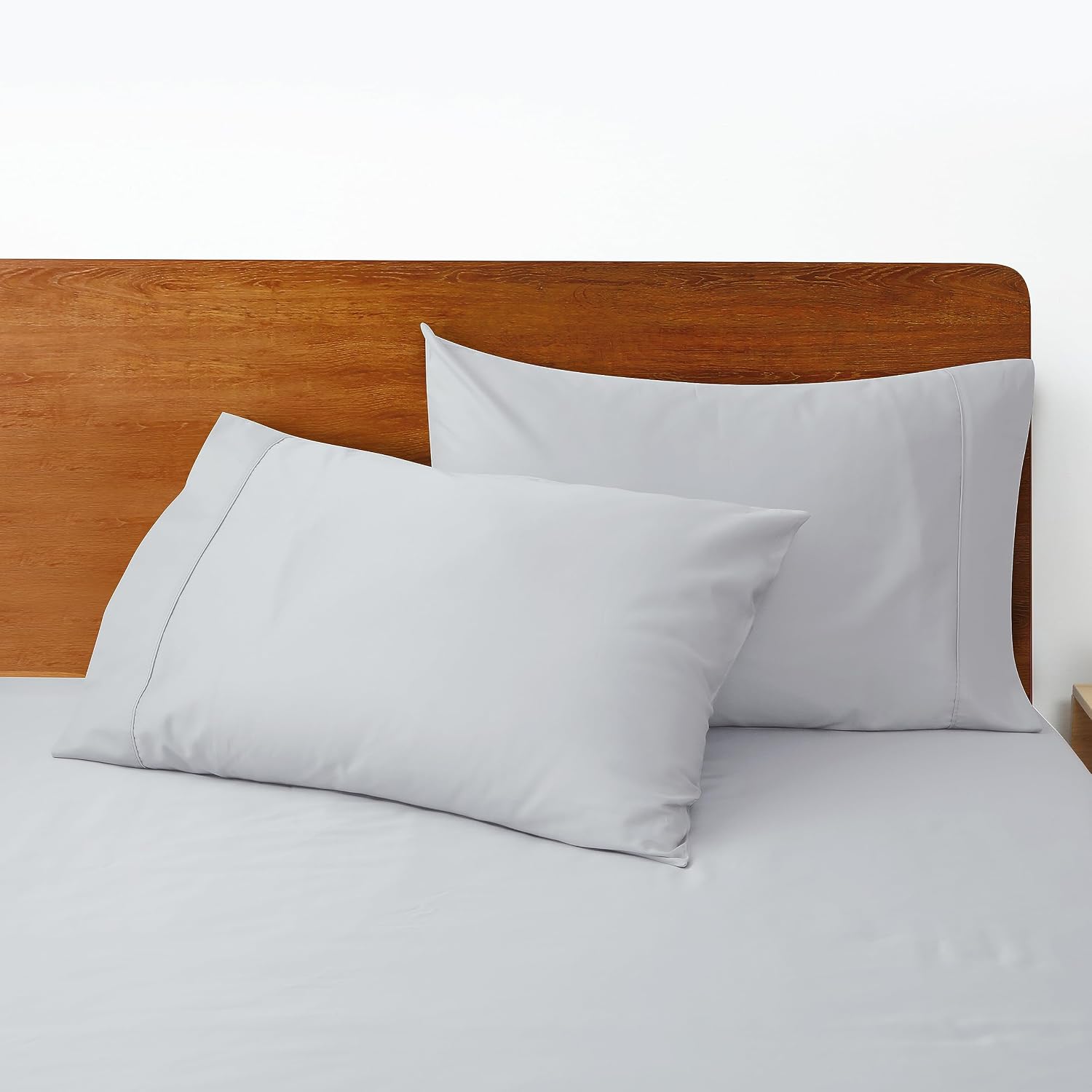 Shunjie.Home 100% Egyptian Cotton Pillow Cases Set of 2, Queen Size 400 Thread Count Cooling Pillowcases, Soft and Breathable Pil…