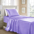Golal Satin Sheets Twin Size - 3 Pieces Luxury Silky Soft Bed Sheets for Kids, Wrinkle-Free Lavender Satin Silk Sheet Set with 1 Deep Pocke…
