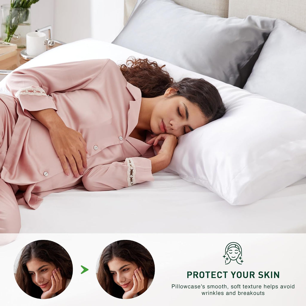 Lovescabin Love's cabin Satin Body Pillowcase 20x54, Cooling Pillow Cover for Hair and Skin, Silky Smooth with Envelope Closure, Similar to…