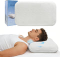 Unimatta White Velvet Bed Pillows for Sleeping 2 Pack - 27.6x15.7x2.4 Inch Gel Infused Memory Foam Queen Size Pillow with Jacquard Cover -…