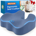 BlissTrends Seat Cushion, Thick Memory Foam Cushions for Office Chair, Car Seat, Airplane, Relieving Pressure Tailbone Sciatica Back Pain fo…