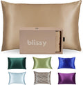 Blissy Silk Pillowcase - 100% Pure Mulberry Silk - 22 Momme 6A High-Grade Fibers - Silk Pillow Cover for Hair & Skin - Regular, Queen &…