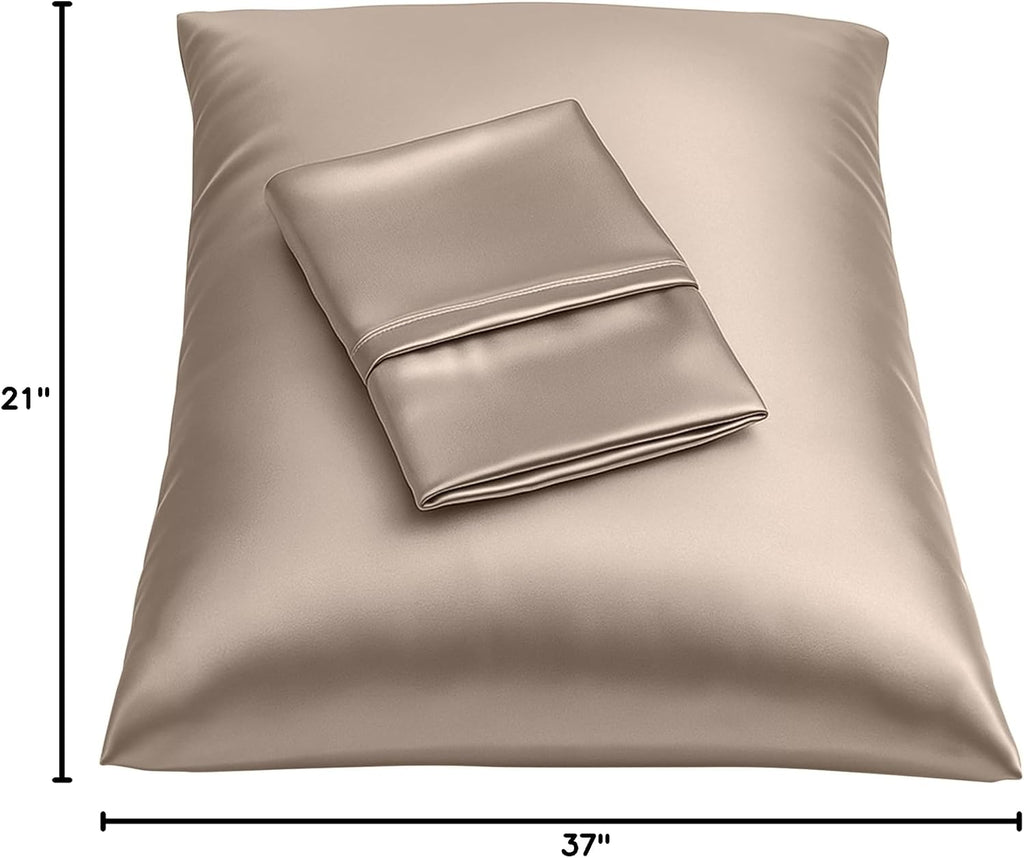 Blissford Satin Pillowcase with Zipper, for Hair and fabric comfort, Feels Soft and Cool Like a Silk Pillowcase, Satin Pillow Cases 2…