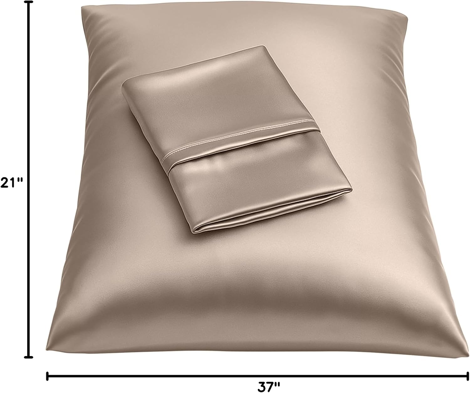 Blissford Satin Pillowcase with Zipper, for Hair and fabric comfort, Feels Soft and Cool Like a Silk Pillowcase, Satin Pillow Cases 2…