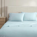 MarthaStewart Martha Stewart - Queen Size Sheets Set, Crisp & Tailored Cooling Sheets w/a Naturally Smooth Cotton Percale Lightweight Feel…