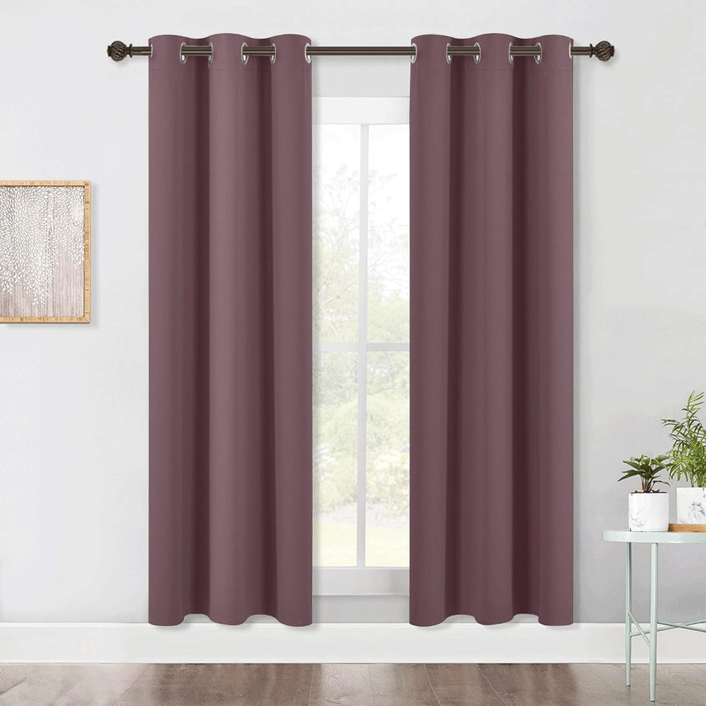 NICETOWN Modern Blackout Curtains Noise Reducing, Thermal Insulated and Privacy Room Darkening Drape Panels for Boy's Guest Room Door…