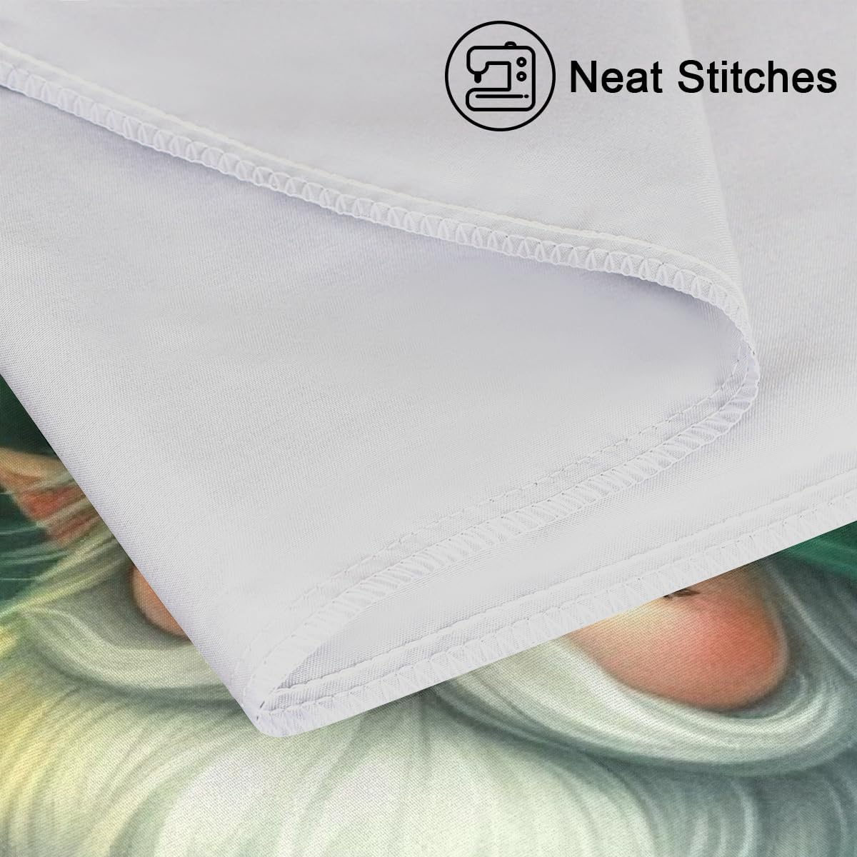 St. Patrick's Day Gnome 14 Satin Silk Pillowcase for Hair & Skin - Standard Size Soft Silk Pillow Case with Envelope Closure - Print…