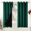 BGment Thermal Insulated 100% Blackout Curtains for Bedroom with Black Liner, Double Layer Full Room Darkening Noise Reducing Grommet Curta…