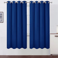 Lemomo Blackout Curtains 52 x 72 inch/Royal Blue Curtains Set of 2 Panels/Thermal Insulated Room Darkening Bedroom Curtains 72 inch Blue