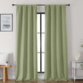 Gwine Sage Green Blackout Curtains for Bedroom 96 Inch Length, Room Darkening Energy Saving Black Out Curtains for Living Room, Window…