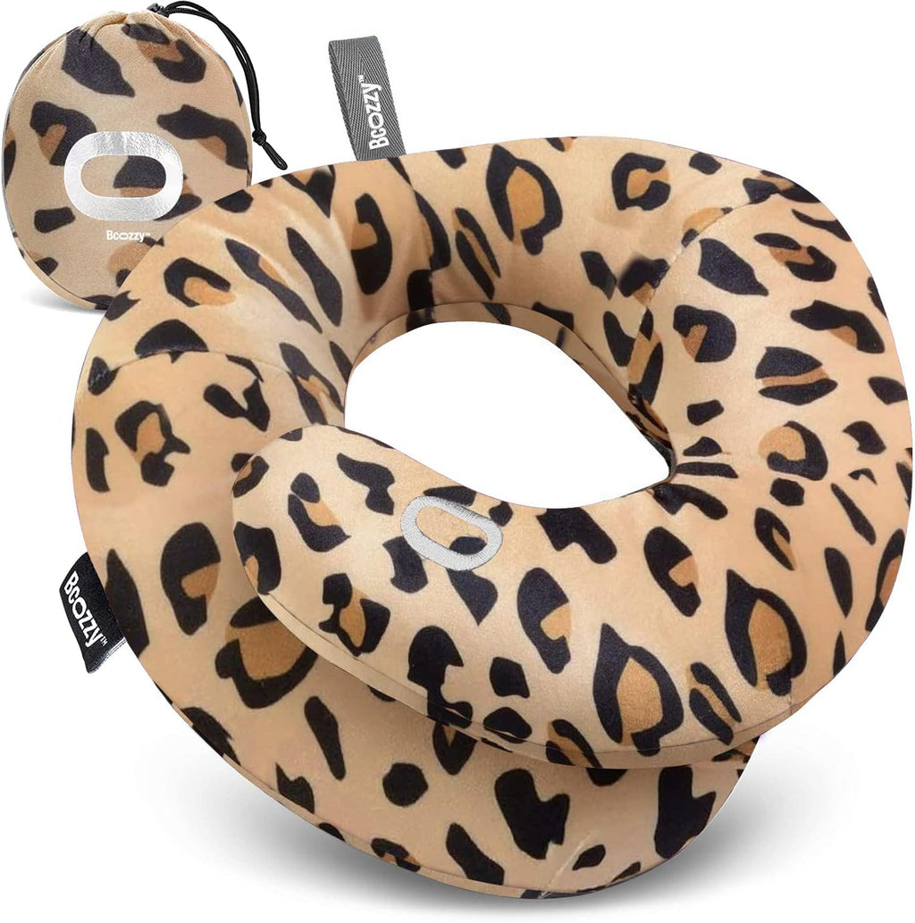 BCOZZY Travel Neck Pillow for Airplane – Patented Double Support for Head, Neck, and Chin. Best for Long Flights, Plane Sleeping, and Car…