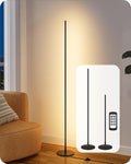 Edishine 59.8" Modern Floor Lamp, Minimalist Floor lamp with 3 Height Settings, 3 Color Temperature & Stepless Dimming, Remote Control, Foo…