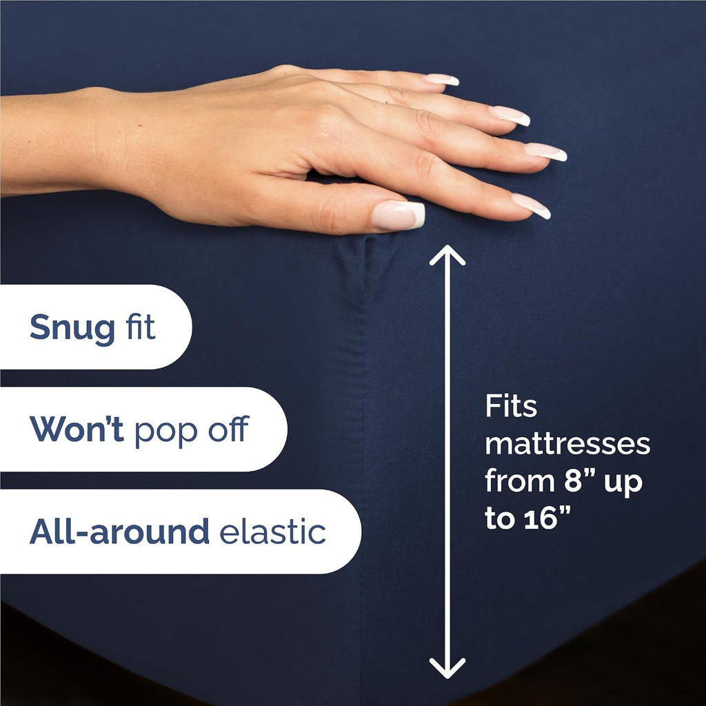 Full Size 4 Piece Sheet Set - Comfy Breathable & Cooling Sheets - Hotel Luxury Bed Sheets for Women & Men - Deep Pockets, Easy-Fit, Extra…