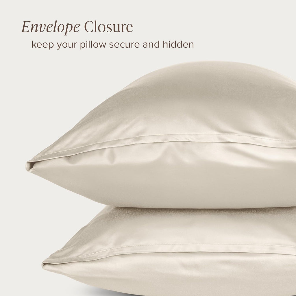 BareHome Bare Home 100% Rayon Made from Bamboo Luxury Body Size Cooling Pillowcase - Breathable - Easy Fit - Soft Bedding & Pillowcases (Bo…