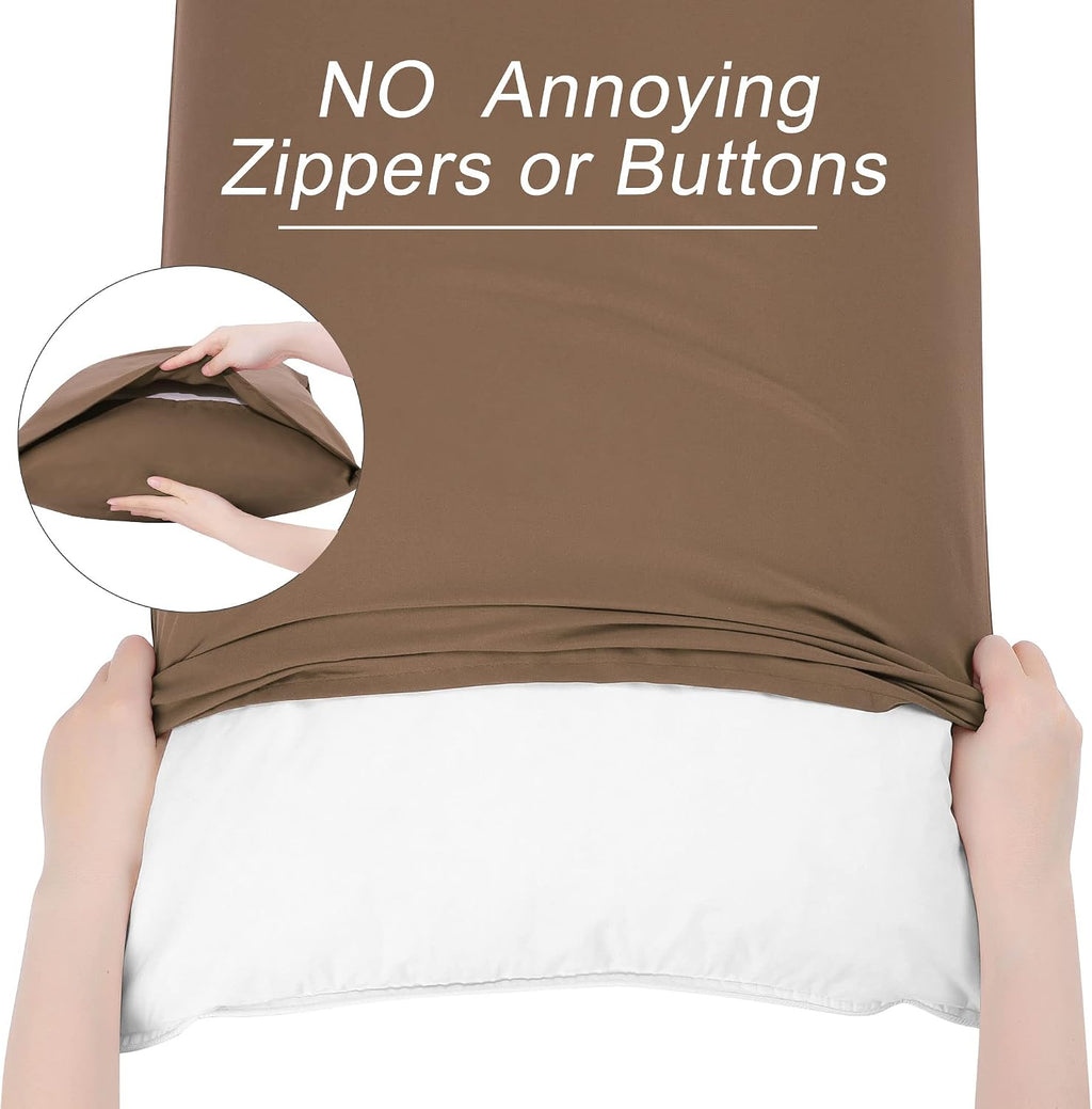 uxcell 100% Microfiber Body Pillow Cover | 1800 Thread Count Pillowcase | Soft Pillow Case with Envelope Closure | 90 GSM Ployester | No Wr…