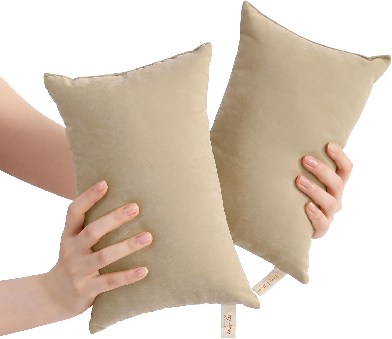 BEDSUM Tiny Pillows, 11x7 Mini Microfiber Small Pillow for Neck and Lumbar Support - Machine Washable Cushion for Office Desk…