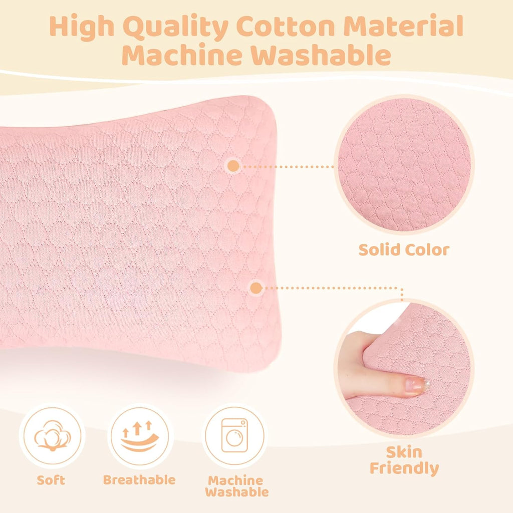 vocheer Small Pillows for Sleeping, 11"x 7" Mini Travel Pillow, Tiny Pillows for Neck, Wrist, Lumbar and Knee, Pets Pillow, Cotton…