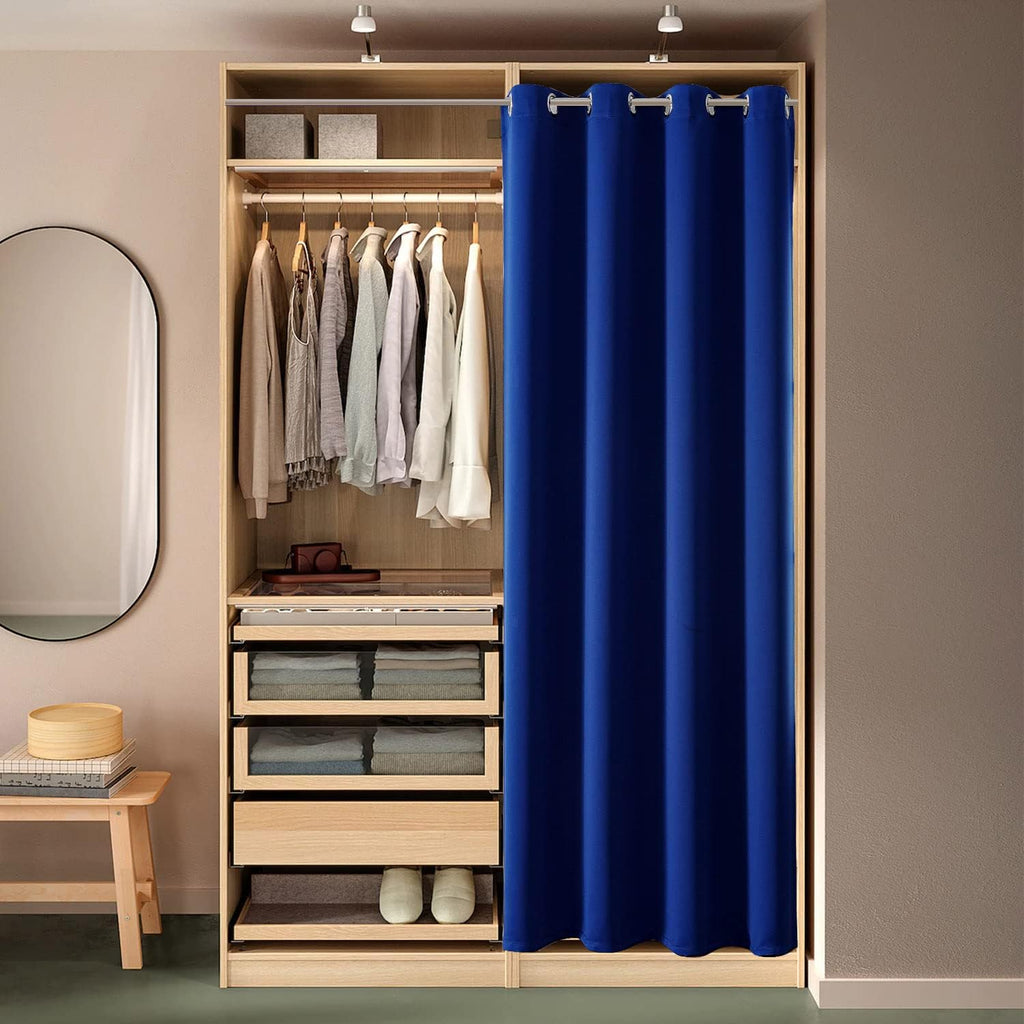 ChrisDowa Blackout Door Curtains for Doorway Privacy, Grommet Closet Curtains for bedroom closet door, Thermal Insulated Temporary Doorway…
