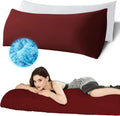 Ubauba Memory Foam Body Pillow with Cover, Full Large Body Pillows Insert for Adults with Envelope Closure Pillowcase, Firm & Fluffy Long…
