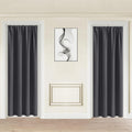Jiuzhen Blackout Doorway Curtains 80 inch Length - 2 Panels Thermal Insulated Privacy Soundproof Rod Pocket Closet Door Curtains Room Divid…
