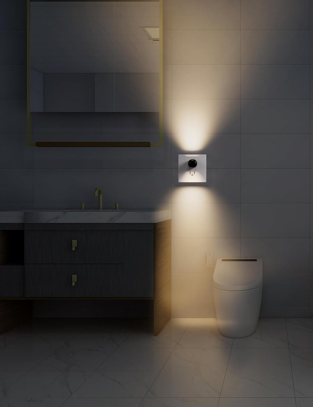 TSEXES Plug-in LED Night Lights, Dusk to Dawn Sensor,2700K, Bedroom, Hallway, Bedroom, Kitchen, Stairways, Non-Dimmable,6 Pack