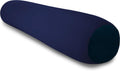 Deluxe Comfort Microbead Body Pillow (47" x 7") - Mooshi Squishy Soft - Prenatal Pregnancy Pillow, Dark Blue