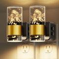 L LOHAS LED Night Lights Plug into Wall,[2-Pack] Dusk to Dawn Nightlight,9 Colors Changing, Adjustable Brightness, Acrylic Decorative Night…