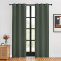 NICETOWN Thermal Curtains for Kids Room, Dark Mallard, Set of 2, 34 by 80 inches, Window Treatment Thermal Insulated Solid Grommet…