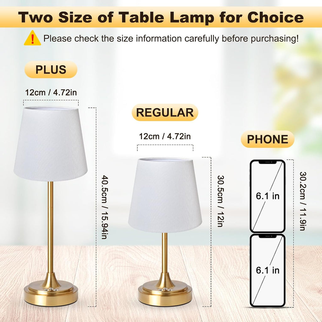 Wowag Small Cordless Table Lamp Rechargeable,5000mAh Battery Operated Desk Lamp,3 Colors & 7 RGB Stepless Dimmable, Touch Ambient Light…