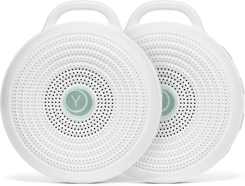 Yogasleep Rohm Portable White Noise Sound Machine (2 Pack) 3 Soothing Natural Sounds & Volume Control, Sleep relaxation for Adults &…