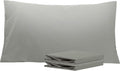 Ntbay King Pillowcase Set - 2 Pack Brushed Microfiber 20x40 Pillowcases - Soft, Wrinkle-Free, Fade-Resistant, Stain-Resistant, Smoke Grey P…