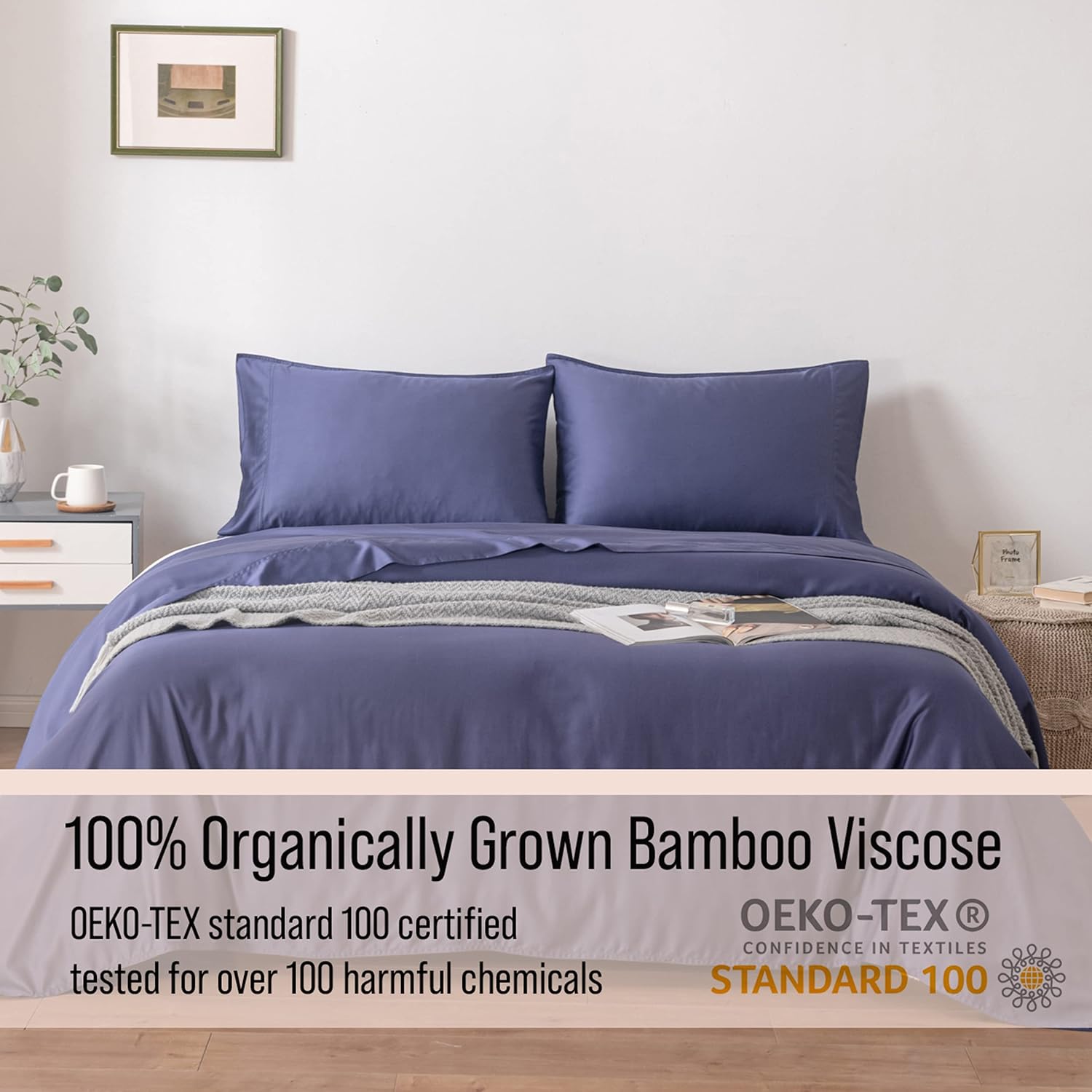 Bella Coterie Luxury Bamboo Viscose Cal King Size Sheet Set | 100% Organically Grown | Ultra Soft | Cooling for Hot Sleepers | 18" Deep…