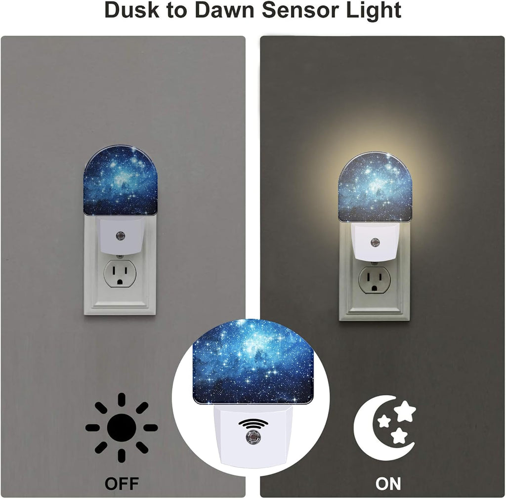Galaxy Space with Stars Night Light, Deep Universe Nebula Dusk to Dawn Night Light Plug in,0.5w Energy Saving Sleep Friendly NightLight…