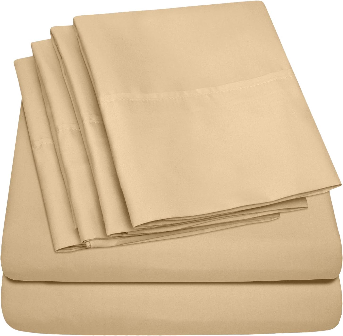 Full Size Bed Sheets - 6 Piece 1500 Supreme Collection Fine Brushed Microfiber Deep Pocket Full Sheet Set Bedding - 2 Extra Pillow Cases…