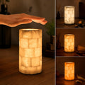 Marble Touch Lamp, Rechargeable Alabaster Table Lamp, Cordless Night Light, Battery Operated Bedside Light for Nightstand, Living Room…