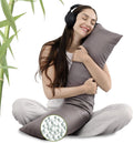 Zonli Cooling Weighted Body Pillow with Bamboo Cover(41" x 10") 6.5lbs, Body Pillows for Adults Weighted Pillow for Deep Sleepers, Full Bod…
