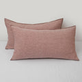 Chuffed Linen Pillowcases 2 Pack 100% Linen Standard Pillow Cases, Breathable and Cooling Washed Pillowshams with Zipper Closure, 20x36 Inc…